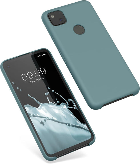 kwmobile Case for Google Pixel 4a, TPU Silicone Phone Cover with Soft Finish, Arctic Night