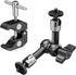 NEEWER 6"/15cm Adjustable Magic Arm with Super Clamp, 1/4" & 3/8" Threads for Flash/LED Light/Microphone/Monitor