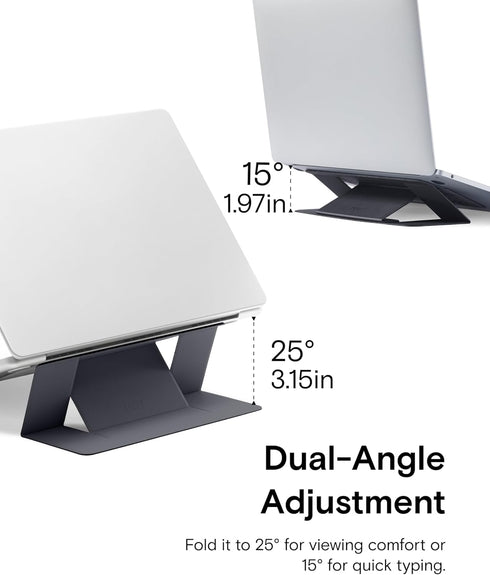 MOFT Laptop Stand for Desk - Adhesive MacBook Stand with 2 Adjustable Angles, Portable for 11"-16" Laptops