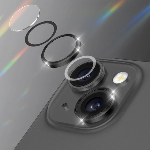 Camera Lens Protector for iPhone 15 Pro Max/15 Pro/15/15 Plus/14 Pro Max/14 Pro/13 Pro Max/13 Pro, Sapphire Glass Alloy