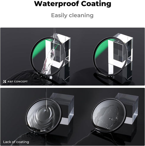 K&F Concept 82mm MC UV Lens Protection Filter with Filter Cap, Ultra-Slim 24-Layer Coatings Waterproof UV Filter