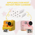 Mafiti 10 Rolls Kids Instant Print Paper for K27/Q5 Camera, 2.2 x 1 Inch, White, Compatible with Most Instant Print