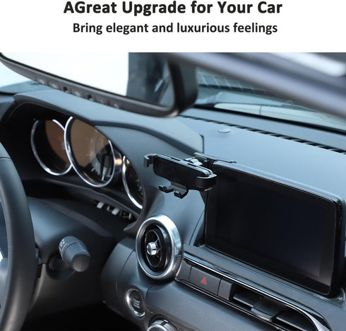 Car Navigation Screen Mobile Phone Holder for Mazda MX-5 ND 2015-2023, Handsfree Car Phone Stand