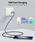 SUNGUY 10Gbps USB C Cable, 1.5FT, 3A Fast Charge & Data Transfer, Compatible with iPhone 15, Galaxy S23, SSD.