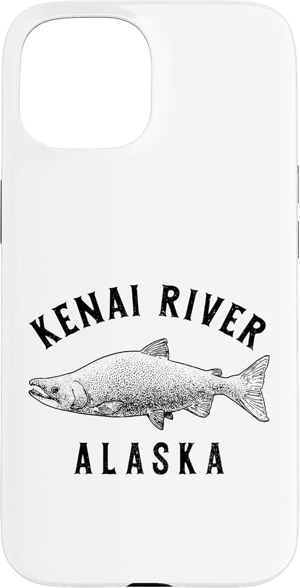 Kenai River Alaska - Apparel & Gifts Kenai River Alaska Sockeye Salmon Fishing Souvenir Case for iPhone 15