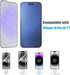 2 Pack Anti-Blue Light Screen Protector for iPhone 14 Pro, 6.1", Matte Tempered Glass, Scratch Resistant,