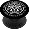 An It Harm None Do What Ye Will Pentacle with Celtic Knot PopSockets Swappable PopGrip