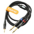tisino 1/8 to 1/4 Stereo Cable, 1/8 Inch TRS Stereo to Dual 1/4 inch TS Mono Y-Splitter Cable, 3.5mm Aux Mini Jack to