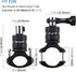 PULUZ Bike Camera Handlebar Mount for GoPro Hero 12/11/10/9/8/7/6, 360 Degree Rotation Aluminum Bicycle Bracket for DJI