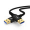 USB to USB Cable,10FT High Speed USB3.0 Cable Male to Male USBA