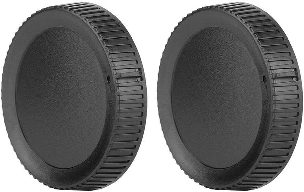 2Pcs Camera Lens Cover for Nikon Z6 Z7 Z50 and Z-Mount Camera - Black