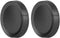2Pcs Camera Lens Cover for Nikon Z6 Z7 Z50 and Z-Mount Camera - Black