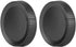 2Pcs Camera Lens Cover for Nikon Z6 Z7 Z50 and Z-Mount Camera - Black