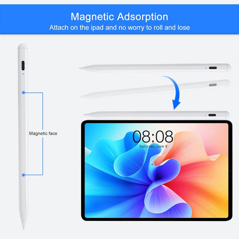 Apple Pencil 2nd Generation for iPad 10th Gen, Stylus for iPad Air 5th Gen, iPad Pro Pen, iPad Mini 6th/5th, iPad