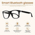 Jacuate Bluetooth Audio Smart Glasses for Women Men,Blue Light Blocking Bluetooth Glasses with Open Ear Speaker,Voice
