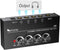 Fifine 4 Channels Metal Stereo Audio Amplifier, Mini Headphone Splitter with Power Adapter, 4x Quarter Inch Balanced
