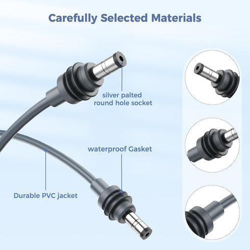 16.4 FT/5M Starlink Mini Power Cable, Starlink Replacement Power Cable for Starlink Mini DC Power, Waterproof Outdoor