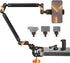 K&F CONCEPT 22" Magic Arm Clamp Kit, Overhead Desk Camera Mount, Long Articulating Friction