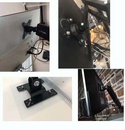 VESA Mount Adapter Bracket Kit - Non-VESA Mounting Universal for 75 VESA Monitor Arm Compatibility