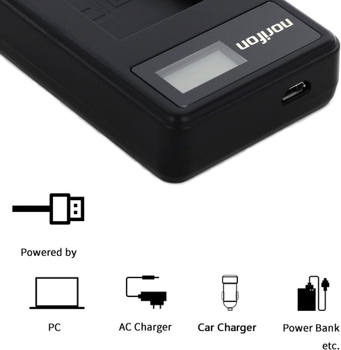 EN-EL12 LCD USB Charger for Nikon Coolpix AW130, AW100, AW120, AW110, S6200, S6300, S8100, S8200, S9100, S9300, S9500,