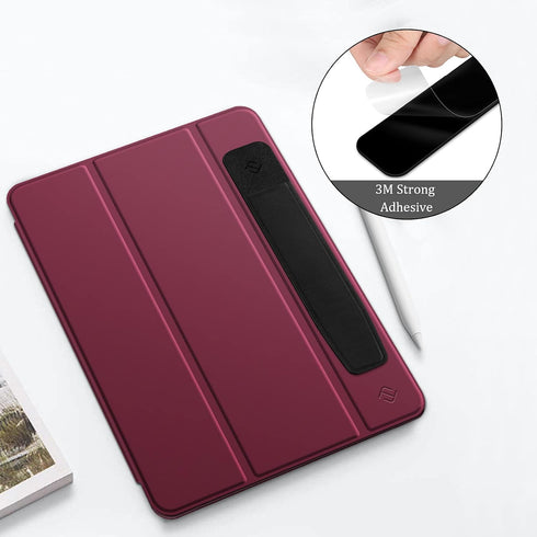 Fintie Pencil Holder Sticker - Black Adhesive Leather Pen Pouch Sleeve for Apple Pencil Pro & USB-C