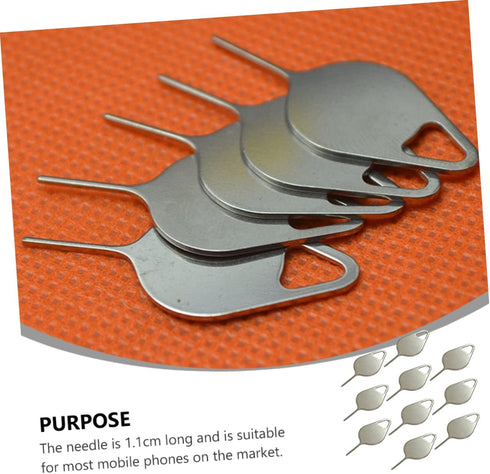 200pcs Angoily Sim Pin Tool Cell Phone Sim Card Ejector Remover Assorted Phone Card