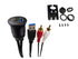 Flush Mount Cable Kit, 3 ft USB 3.0 Male to Female and 2 RCA Male to 3.5mm Female AUX Extension Cable, Dashboard Panel