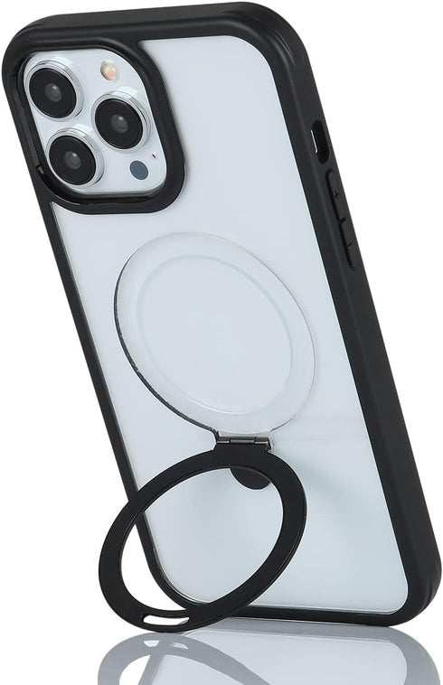 Cavor iPhone 12 & 12 Pro MagSafe Case with Built-in Screen Protector & Stand - Black Protective Phone Case