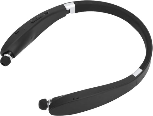 SX-991 Bluetooth Headset, Bluetooth 5.0 Neckband Headphones with Retractable Earbuds for Home Office, Carry Case