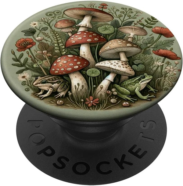 PopSockets Adhesive PopGrip - Cottagecore Frog And Mushroom