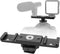 Dual Cold Shoe Mount Bracket, Chromlives Dual Hot Shoe Extension Bar, Cold Shoe Mount Plate Adapter for Microphone, LED