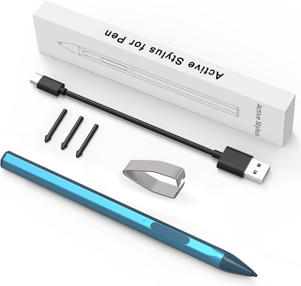 Blue Stylus Pen for ASUS Transformer/Zenbook/Vivobook Flip/Notebook Touchscreen Laptop, Rechargeable MPP 2.0 Tilt Pencil