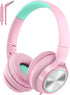 Kids Headphones with Microphone, Wired Over Ear Headsets, Volume Limited 85dB/94dB for Boys Girls Teens, Travel