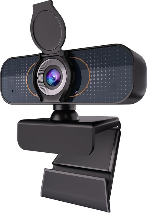 Generic 1080P PC Webcam with Built-in Noise-Canceling Microphone Physical Privacy Cover Automatic Light