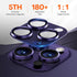 2 Pack Camera Lens Protector for iPhone 15 Pro Max/iPhone 15 Pro/iPhone 14 Pro Max/iPhone 14 Pro, Aluminum Alloy