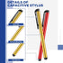 200 Pack Stylus Pens for Touch Screens - Capacitive Screen High Sensitivity Metal Tablet Pen, Universal Fine Point, 10