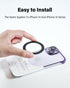 Jeluse 6 Pack Universal Metal Rings Compatible with Magsafe Sticker, Magnetic Ring for Phone Cases