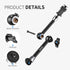 NEEWER Upgraded Super Clamp and 11" Adjustable Friction Power Articulating Magic Arm for SmallRig Camera Cage