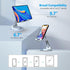 YXLILI Adjustable Foldable Phone Stand, 360° Rotating Cell Phone Holder for Desk, Compatible with iPhone 14/13/12/11