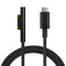 Nylon Braided Charging Cable for Microsoft Surface Pro 7/6/5/4/3/Go3/2/1 & Laptop 4/3/2/1, 6ft, 45W 15V 3A USB-C (Black)