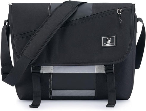OIWAS 15.6 Inch Messenger Bag for Men, Casual Satchel Shoulder Bag, Crossbody Bags for College Travel Office Briefcase