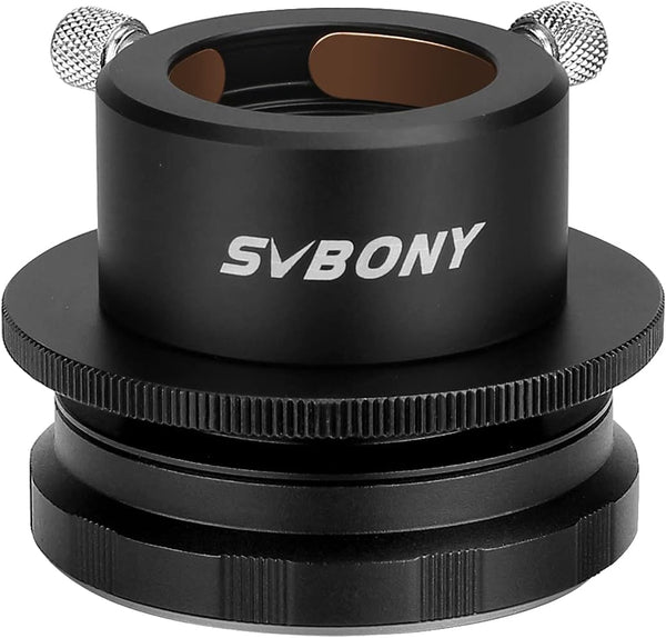 SVBONY SV149 Camera Lens Adapter for Nikon AF Cameras to 1.25 inch Eyepiece M42 CCD Adapter for Photography