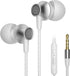 VIKEN Wired Earbuds with Microphone, Heavy Bass In-Ear Headphones, Noise Isolating Tips (S/M/L), Compatible with All