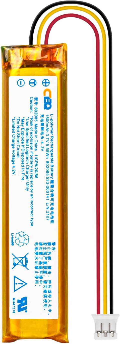 CBQ 1500mAh MX Keys Replacement Battery for MX Keys K800, Wireless Keyboard Mouse Replacement Battery