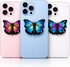 WingHolders 3D Cute Butterfly Phone Grip Socket Foldable Rotating Phone Holder with Fold-Style Finger Grip for iPhone