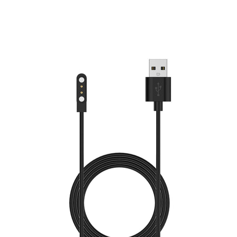 Replacement Charging Cable Compatible with LUOBA Smart Watch Charger Cable USB Portable Magnetic Charging Cord for LUOBA Charger Accessories (Black*2)