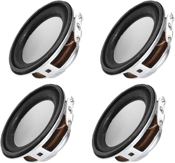 uxcell 3W 4 Ohm Micro Internal Speaker Magnet Loudspeaker, 40mm Dia (4pcs)