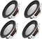uxcell 3W 4 Ohm Micro Internal Speaker Magnet Loudspeaker, 40mm Dia (4pcs)