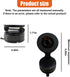 Deaelf 360 Car Magnetic Phone Holder, Foldable Auto Dashboard Phone Mount with Strong Magnet, Adjustable Car Vacuum