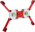 DR-S02 Laptop Cooling Pad, Folding Cooler with Dual Fans, Portable USB Powered Notebook Radiator Stand (Red)